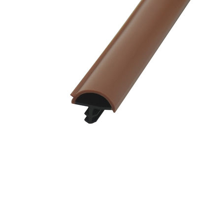 Dの形の木のドアCoの放出のWeatherstripingsのシーリングはチーク色12*5mmを除去する