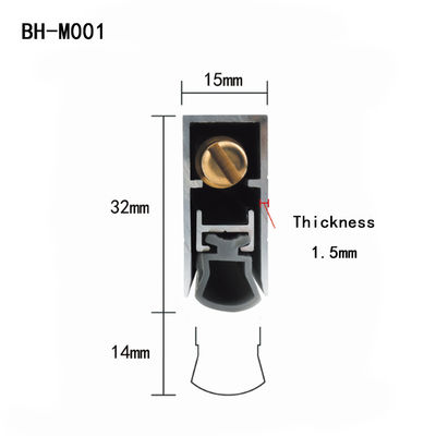 6063 アルミウム 防音 ドア 底密封 隠し 自動 落下 気象 ストライプ